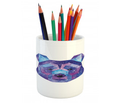 Cosmic Polygonal Portrait Pencil Pen Holder