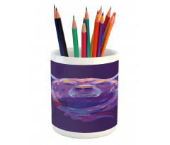 Mascot Face Brushstrokes Pencil Pen Holder