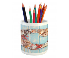 Marine Life Design C Pencil Pen Holder