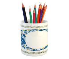 Portuguese Culture Art Pencil Pen Holder