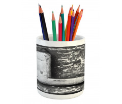 Baroque Word Design L Pencil Pen Holder