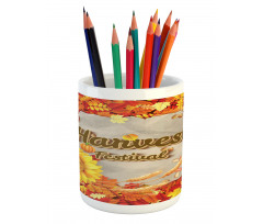 Festival Autumn Leaves Pencil Pen Holder