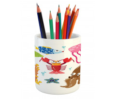 Underwater Wildlife Fun Pencil Pen Holder