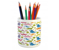 Dinosaurs Colorful Pencil Pen Holder