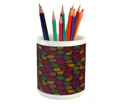 Apples Cherries Pears Pencil Pen Holder