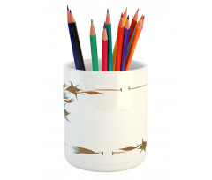 Floral Frame Pencil Pen Holder