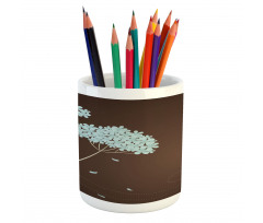 Falling Leaves Pencil Pen Holder