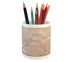 Hand Drawn Shells Pencil Pen Holder