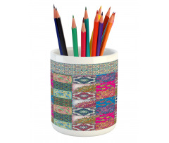 Middle Eastern Paisleys Pencil Pen Holder