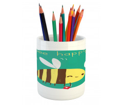 Winking Bumblebee Pencil Pen Holder