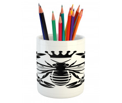 Monochrome Wreath Pencil Pen Holder