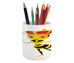 Cartoon Style Bee Pencil Pen Holder