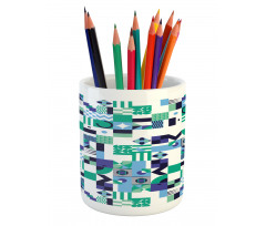 Sixties Art Design Pencil Pen Holder