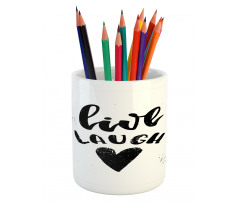 Retro Message Pencil Pen Holder