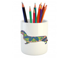 Small Flower Puppy Pencil Pen Holder