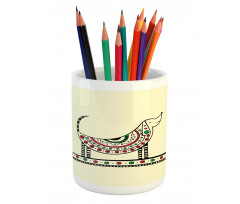 Dog Sketch Pencil Pen Holder