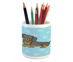 Happy Puppy Cartoon Pencil Pen Holder