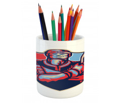 Player Holding Stick Pencil Pen Holder