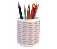 Mouse Hearts Pencil Pen Holder