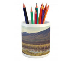 Idyllic Rustic Photo Pencil Pen Holder