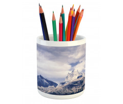 Craggy Peaks Mountains Pencil Pen Holder