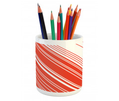 Barcode Lines Design Pencil Pen Holder