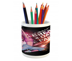 Break Dance Party Theme Pencil Pen Holder