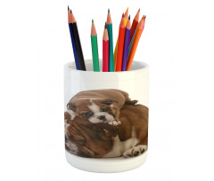 Father and Son Pencil Pen Holder