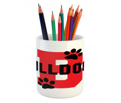 Paw Print Motif Pencil Pen Holder