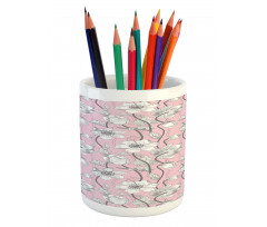 Soft Yoga Botanical Pencil Pen Holder