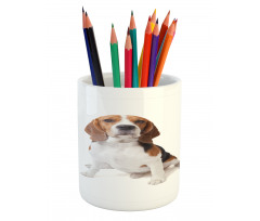 Puppy Dog Friend Posing Pencil Pen Holder