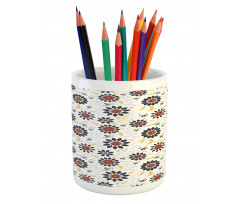 Sunflowers and Funny Bees Pencil Pen Holder