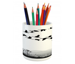 Flying Geese Pattern Pencil Pen Holder