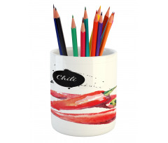 Chili Pepper Hot Spicy Pencil Pen Holder