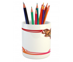 Cartoon Frame Pencil Pen Holder