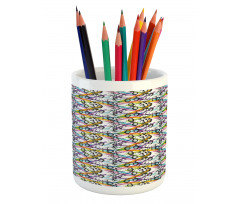 Snake Skin Colors Pencil Pen Holder