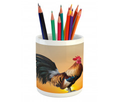 Farm Animal Sunrise Pencil Pen Holder