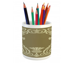 Pineapple Border Pencil Pen Holder