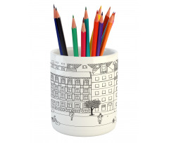 Monochrome Berlin Square Pencil Pen Holder