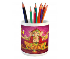 Colorful Asian Animals Pencil Pen Holder