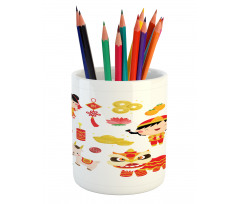 Joyful Holiday Pencil Pen Holder