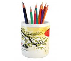 Thriving Branch Pencil Pen Holder