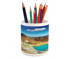 Emerald Lakes Photo Pencil Pen Holder