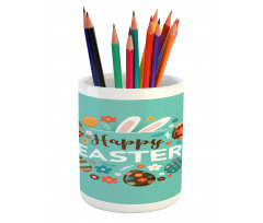 Spring Holiday Pattern Pencil Pen Holder