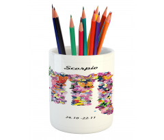 Floral Butterfly Pencil Pen Holder