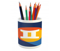 Colorful Graphic Pencil Pen Holder