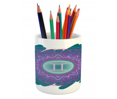 Doodle Mandala Pencil Pen Holder