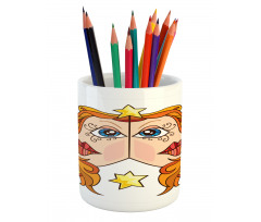 Twins of Zodiac Pencil Pen Holder