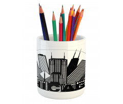 City in Circle Pencil Pen Holder