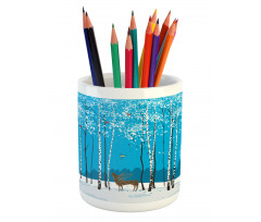 Flock of Bullfinches Pencil Pen Holder